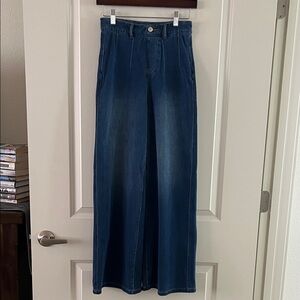 HALARA Women's High Rise Jeans - Dark Blue